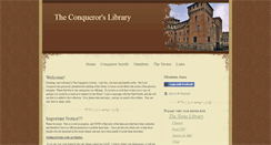 Desktop Screenshot of conquerorslibrary.com
