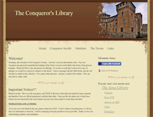 Tablet Screenshot of conquerorslibrary.com
